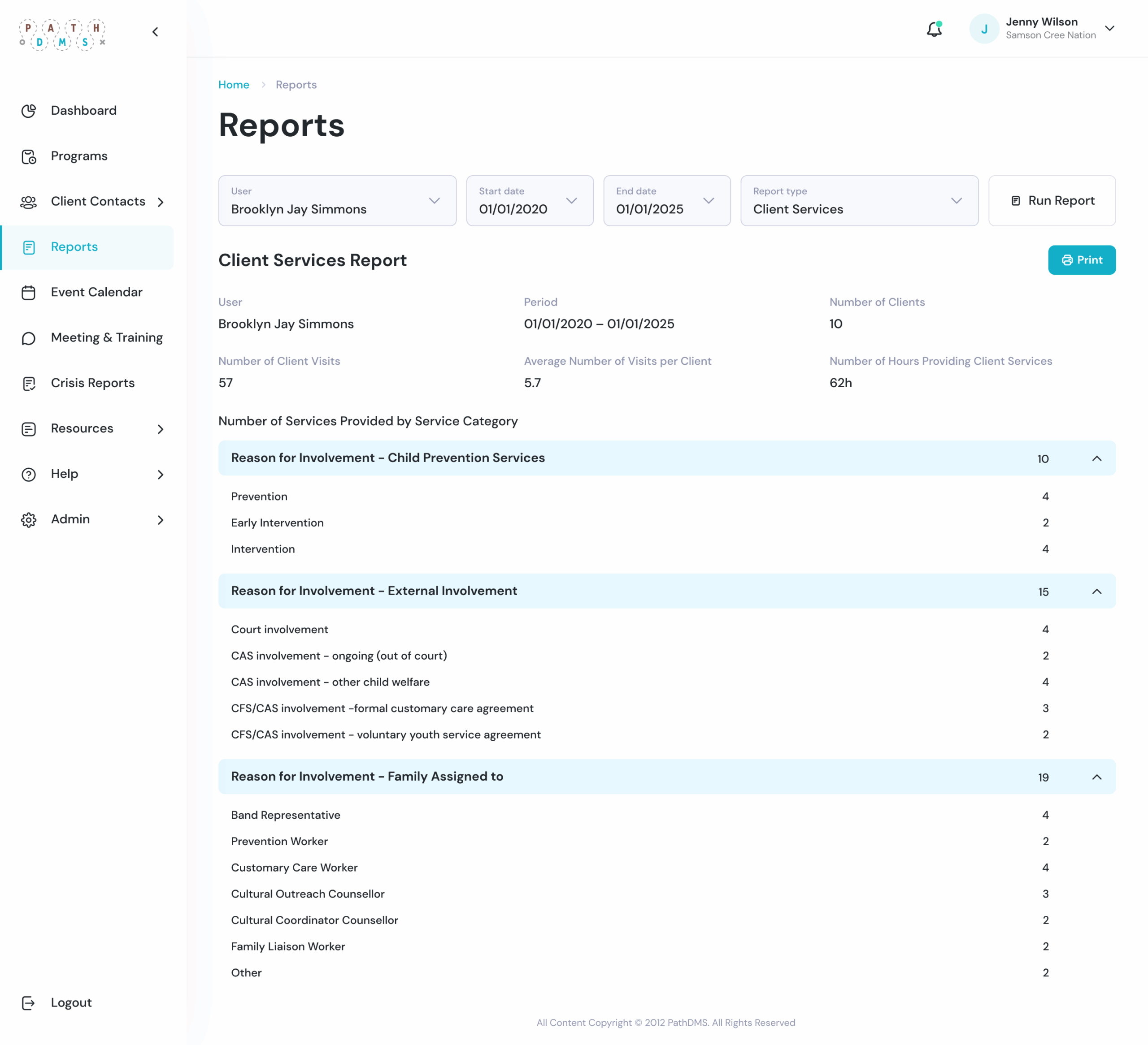 PathDMS-reports PathDMS-reports