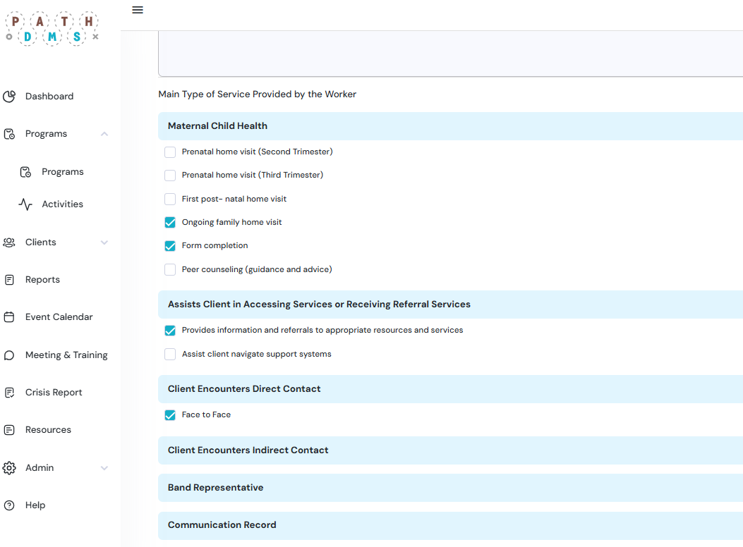 PathDMS-participants